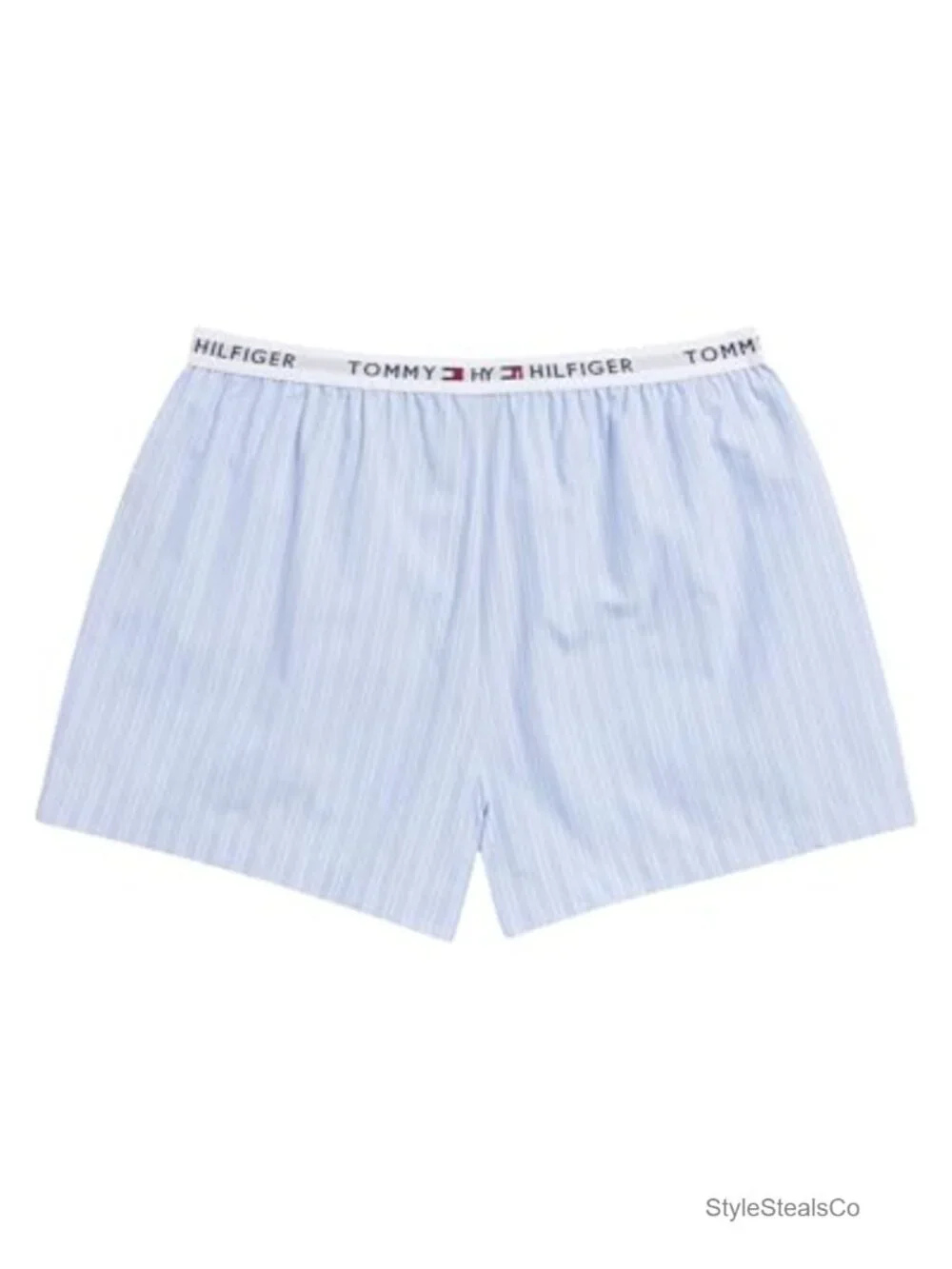 Woven Pajama Shorts with Faux Button Closure, Cotton Pull-On